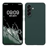 kwmobile Hülle kompatibel mit Samsung Galaxy A56 5G Hülle - weiches TPU Silikon Case - Cover geeignet für kabelloses Laden - Blaugrün