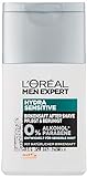 L'Oréal Men Expert After Shave, Bartpflege mit Birkensaft zur Pflege und Beruhigung der Haut nach der Rasur, Hydra Sensitive, 2 x 125 ml