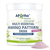 APOrtha® Multi essential Amino Pattern I 400 g Waldfrucht Drink mit 8 essentiellen Aminosäuren nach Prof. Dr. Lucà- Moretti für optimierte Eiweißversorgung I Aminosäuren komplex hochdosiert EAA
