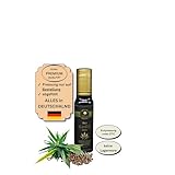 Naturezon Deutsches Bio Hanföl 100ml (nächste Pressung 18.04.) - nur erste Pressung - frisch gepresst nach Bestellung, mühlenfrisch - kaltgepresst unter 37°C - nativ