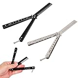 2 Stück Butterfly Edelstahl-Faltbarer Schmetterling-Taschenkamm - Barber-Haarstyling-Zubehör