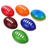 HANABASS 6 Stück Teiliges Mini Rugby Bälle aus PU Sportliche Dekoration für Partys und Veranstaltungen Lebensnahe Rugby Footballs für Feiern und