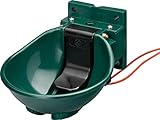 Lister Heizbares Tränkebecken SB 2 H mit Heizkabel 230 Volt / 33 Watt (Frostschutz bis ca. -20°C) - mit Druckzunge 230 Volt - Tränke Kuh Kühe Rinder Pferd Pferde Stall