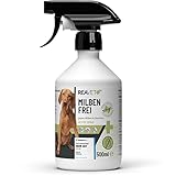 ReaVET Anti Milben-Spray für Hunde, Katzen & Pferde 500ml - Milbenspray mit Soforteffekt gegen Juckreiz & Befall, Antimilbenspray I Milbenschutz zur effektiven Abwehr von Milben & Parasiten