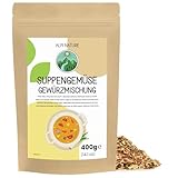 Alpi Nature Suppengemüse Gewürzmischung 400g, Kräuter und Gewürze getrocknet und gemahlen zum Kochen, Gemüsemix ohne Salz