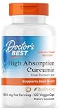 Doctor's Best - Hochabsorbierbares Curcumin aus Kurkuma mit C3-Komplex & BioPerine, 500mg | Entzündungshemmende Unterstützung - 120 Kapseln