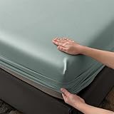 Wasserdichtes Spannbettlaken-Set, elastischer Eckmatratzenschoner für Einzel- und Doppelbetten, Sommer-Bettwäsche, Hellgrün, 90, 150, 160 x 200, 150 x 200 x 30 cm