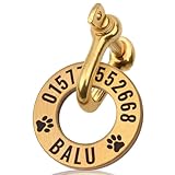 TMT Premium Hundemarke mit Gravur – Hundeanhänger mit Twist-to-Open-Mechanismus | Hundemarke personalisiert mit Telefonnummer | Dog Tag für Halsbänder – Robust, langlebig & individuell