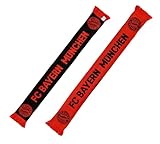 FC Bayern München Strickschal - Rot und Schwarz - Fanschal | Stadionschal | Schal | FCB