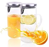 Wasserkaraffe glaskaraffe kühlschrankkrug 1,3 liter