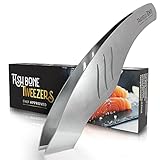 Fischgrätenpinzette - Grätenzange - Perfekt zum Entfernen von Fischgräten und Schuppen, zum Servieren von Lachsscheiben, Sashimi und anderem Fisch