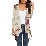 vaolkwsacz Strickjacken Damen Modern Lang