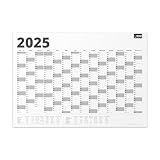 SIGNZ Jahreskalender 2025, Wandkalender XXL, 98 x 68cm, inkl. Ferien und Feiertage, CO2-neutral hergestellt, made in Germany