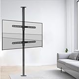 JOUFNING Bodenstehender TV-Halterung - 360 Grad Drehbarer LCD-TV-Rahmen, Neigbare Und Schwenkbare TV Wandhalterung, Für Die Meisten 32-75 Zoll Flachen Curved-TVs(850-1095mm)
