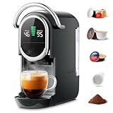CAPXSNOB Magician1 5-in-1 Kaffeemaschine für Nespresso* Original | Dolce Gusto | Lavazza A Modo Mio Kapseln | ESE Pads 44 und Gemahlener Kaffee, 20bars, 1450W, LED-Display, Wasser einstellbar 7 Stufen