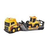 Dickie Toys – Volvo Truck Team – großer Spielzeug-LKW mit Anhänger und Radlader, mit Licht- und Soundeffekten, Freilauf, für Kinder ab 3 Jahren