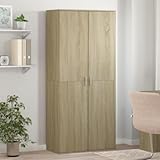 Xichuzi Schuhschrank Sonoma-Eiche 80x39x178 cm Holzwerkstoff, Schuhorganizer, Flurgarderobe, Shoe Cabinet, Schuh Schrank, Flurschrank, Schuhkipper, Schuhaufbewahrung - 3276674