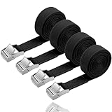 5X Spanngurt 250 cm - Zurrgurt 150 kg Spanngurte Befestigungsriemen mit Klemmschloss - Gurt - Riemen zur Befestigung -