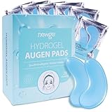 NEWGO 20 Paar Augenpads Eye Mask Hyaluronsäure Kollagen mit Hyaluron, Vitamin E- gegen Augenringe Tränensäcke Falten Dunkle Kreise & Puffiness, Hydrogel Anti Aging Augen Pads mit Kühlend Feuchtigkeit