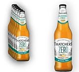 6 x Thatchers Zero 0,0% Vol.- Somerset Cider alkoholfrei 0,5l - Goldener halbtrockener Apfelwein