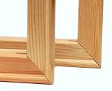 2 Stück DIY Keilrahmen als Bausatz Keilrahmenleisten im Set ohne Leinwand passend für Ihr Malen nach Zahlen oder Diamond Painting Rahmengröße 40 x 50 cm (50 x 40 cm)