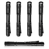 flintronic Taschenlampe LED Mini, 200 Lumens LED Pen Light Taschenlampe 5 Stk Stift Licht Wasserdicht Mini Fackel mit XPE-R3 LED für Camping/Wandern/Haushalt, 2*AAA-Batterien(nicht enthalten)
