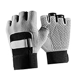 MAJORMENCH Atmungsaktive Stoßdämpfende Finger Fahrradhandschuhe für Damen und Herren rutschfeste Outdoor Sporthandschuhe für Radfahren Joggen Wandern und Fitness