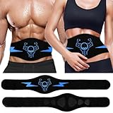 cjumel EMS Bauchmuskeltrainer Bauchmuskeltrainer Elektrisch mit 12 Modi & 19 Intensitätsstufen, LCD-Display & USB Wiederaufladba EMS Trainingsgerät für Bauch/Arme/Beine