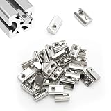 LINTRA 50 Stück Nutensteine M6 Nut 10 T mit Kugel, 45-Serie M6 Nutensteine, Aluprofil, Kohlenstoffstahl Gleitmutter mit Federkugel, für Alu C Profil 3D Drucker CNC Europanorm