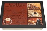 Khevga Knie-Tablett mit Kissen – Bequemes Kissen-Tablett für Laptop, Kaffee, Frühstück und mehr – Praktisches Knietablett mit Stabiler Ablagefläche