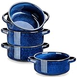 vancasso Starry Suppenschüsseln mit Griffen, 30 Oz Keramik Zwiebel Suppenschalen für Müsli, Nudeln, Chili, Eintopf, ‎Steinzeug Suppenschüsseln, Backofen, Mikrowelle, spülmaschinenfest, 4er Set