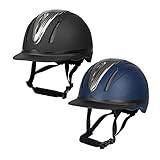RL24 - Reithelm Innovation Carbon | Größe- & Kopfform verstellbar | Reitkappe in matt schwarz | mit Kinn- & Nackenschutz | atmungsaktives Innenfutter | Größe XS (48-54cm)