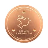Generico Bird Bath Copper Disc - Badewannentablett für Vögel aus Kupfer | Dekoration für die Scheibe im Freien | für das Netzteil mit Punktreinigungsplatte für Brunnen