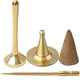 SKMIHJL Rückfluss-Räucherkegel-Herstellungswerkzeug, DIY-Rückfluss-Räucherkegel, Rückfluss für Zuhause, Taoisten, Tempel, Meditationsraum (Gold)