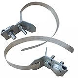 PAG Turbo GmbH® - Blitzschutz Blitzableiter Fallrohrschelle Fallrohrhalter verstellbar 60-120mm aus Edelstahl oder feuerverzinkt (Edelstahl) Art. Nr. BS19