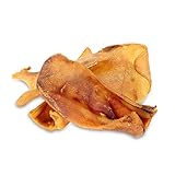 Hey Pets Schweineohren für Hunde & Welpen, Beste Hunde Leckerlis, Ideale Zahnreinigung, 100% natürlich, getreidefrei, Kauartikel, Kausnack (Beutel mit 10 Stück)