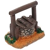 Gadpiparty Miniatur Brunnen Ornament Wasser Brunnenfigur Garten Deko Micro Landschaftsdekor Robustes Design für Mini Garten Teich und DIY Dekoration