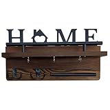 Schlüsselanhänger für Wand, Schlüsselanhänger für Wand, rustikaler Schlüsselanhänger aus Holz | Schlüssel-Organizer, Wand-Schlüsselanhänger für Schlafzimmer, Eingang, Innendekoration