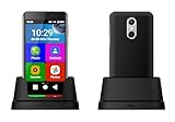 Artfone Smart_500 Smartphone für ältere Menschen, 4G, Senior, SOS-Taste, große Symbole, Ladestation, einfacher Modus, hohe Lautstärke, Akku 2550 mAh (SMART-500-2025)