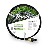 Bradas GARDEN CARE – Bewässerungsschlauch AQUA DROP FLAT 1/2 Zoll 7,5m - Perlschlauch - Tropfschlauch Bewässerung - Gartenschlauch Flexibel - Gartenbewaesserung Schlauch – Bewässerungssystem