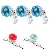 Begonia 3 Stück Bissanzeiger Angeln, LED Alarm Leuchte Angeln mit Piep Alarm, Angeln Alarm Glocke - Gravity Sensing, Clip On Fischbissanzeiger für Nachtangeln und Meeresangeln