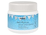 KREUL 49651 - Art Potch Lack und Leim Glimmer, 150 ml Dose, Serviettentechnik- und Dekokleber auf Wasserbasis, für Holz, Keramik, Stein und Karton, Weiß, Transparentes