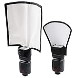 SEABABOO 2PCS Blitz Diffusor Reflektor Flash Softbox Blitz Diffusor Reflektor Speedlite Tragbare Softbox Speedlite Blitz Diffusor Flash Universeller tragbarer Blitzdiffusor für die Fotografie