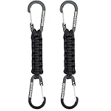BRAVESHINE Karabiner Schlüsselanhänger Karabinerhaken mit Band, Carabiner Schlüsselanhänger Schlüsselband kurz mit Karabiner für Kinder Männer Frauen