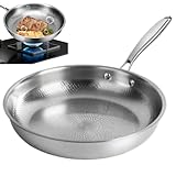 Generisch Bratn Mit Antihaftbeschichtung - Kratzbeständige,Titan Gehämmerte Sautier- Für Das Kochen Auf Dem Küchenherd Für Pfannkuchen, Frühstück, Eier, Fisch, Steak