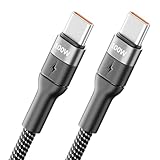 deleyCON 1,5m USB C Kabel (100W Schnellladekabel) PD 3.0 PPS USB-C auf USB-C Ladekabel Für iPhone 17 16 15 Pro Max Air Galaxy A16 A56 S25 S24 S23 Pixel iPad Pro MacBook AirPods Tablet Switch PS5