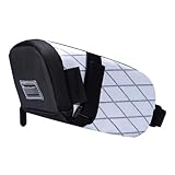 1,3L Fahrrad-Satteltasche Untersitztasche Klein Fahrradsitz Tasche Sattelstützentasche Fahrradtasche Wasserdicht Reparaturwerkzeugtasche Werkzeugtasche Zubehör für MTB Rennrad Mountainbike (weiß)