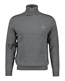 GANT Herren Classic Cotton ROLLERNECK Pullover, Dark Grey Melange, XXXL