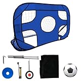 Kapler 3 in 1 Pop-Up Fußballtor für Kinder im Garten Set mit Pumpe und Fußball-120 * 75 * 75cm klappbar fussballtore Netz für Training Outdoor