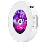 Videoplayer, Tragbarer DVD-CD-Player, an der Wand montierbar, drahtloser Bluetooth-Heimmusik-Player mit Fernbedienung, UKW-Radiolautsprechern, MP3